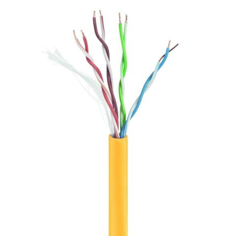 GEMBIRD UTP KABEL DRUT KAT 5E CCA 305M ŻÓŁTY AWG24 GEMBIRD UTP KABEL DRUT KAT 5E CCA 305M ŻÓŁTY AWG24