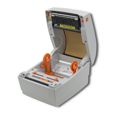 Drukarka etykiet Qoltec 50243 (druk termiczny; LAN, USB; 203 dpi) (WYPRZEDAŻ)