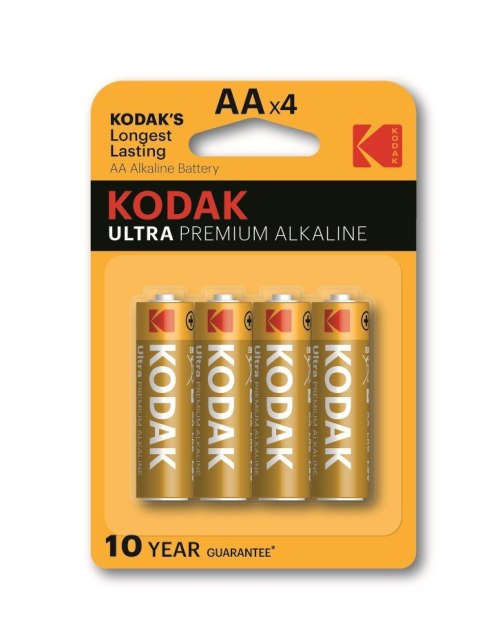 KODAK BATERIE ALKALICZNE ULTRA PREMIUM AA LR6 BLISTER X 4 SZT. KODAK BATERIE ALKALICZNE ULTRA PREMIUM AA LR6 BLISTER X 4 SZT.