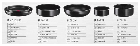 Zestaw garnków TEFAL Ingenio Easy Cook Clean 13ele. (WYPRZEDAŻ) Zestaw garnków TEFAL Ingenio Easy Cook Clean 13ele. (WYPRZEDAŻ)