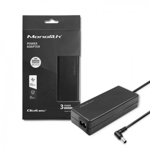 QOLTEC ZASILACZ SIECIOWY DO MONITORA SAMSUNG 30W | 14V | 2.1A | 6.5*4.4+PIN QOLTEC ZASILACZ SIECIOWY DO MONITORA SAMSUNG 30W | 14V | 2.1A | 6.5*4.4+PIN