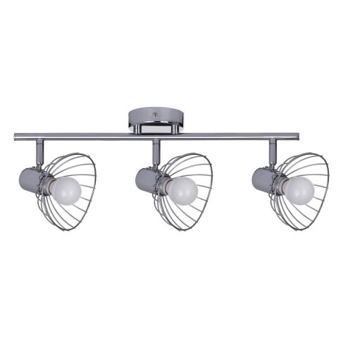 Listwa reflektorowa potrójna sufitowa ścienna chrom Activejet GIZEL kinkiet E14 do salonu Listwa reflektorowa potrójna sufitowa ścienna chrom Activejet GIZEL kinkiet E14 do salonu