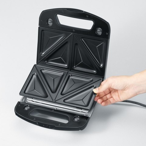 SEVERIN SANDWICH-TOSTER, 3 WYMIENNE NIEPRZYWIERAJĄCE PŁYTY DO KANAPEK, GRILLOWANIA I GOFRÓW, MOC 1000W SA2968