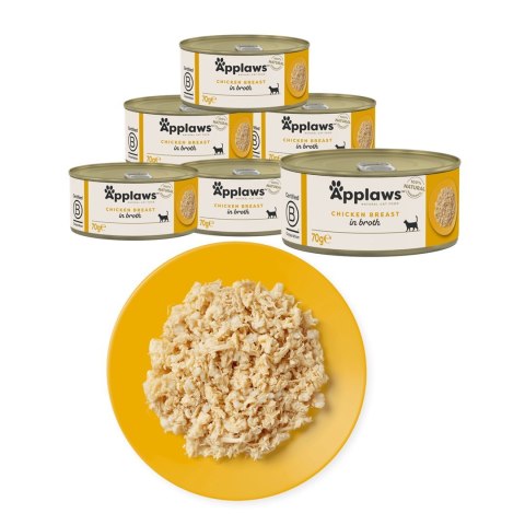 Applaws Cat Tin Chicken Breast 6x70g Applaws Cat Tin Chicken Breast 6x70g