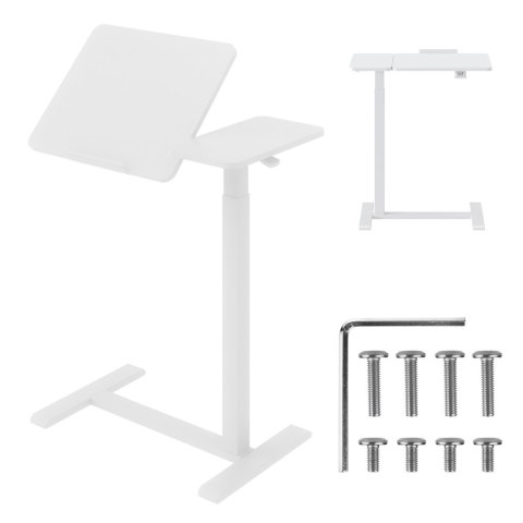 MACLEAN MOBILNE BIURKO/STAND NA LAPTOP, BIAŁE, REGULACJA WYSOKOŚCI 76-109CM, MAX. 30KG MC-120 W MACLEAN MOBILNE BIURKO/STAND NA LAPTOP, BIAŁE, REGULACJA WYSOKOŚCI 76-109CM, MAX. 30KG MC-120 W