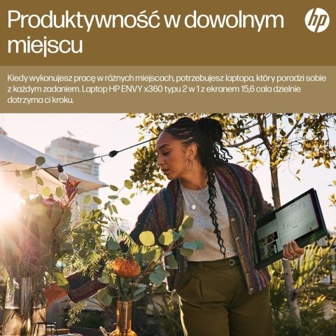 HP Envy 15-FH0023DX Ryzen 7 7730U 15.6"FHD Touch 16GB SSD512 BT BLKB x360 Win11 Nightfall Black (REPACK) 2Y (WYPRZEDAŻ)