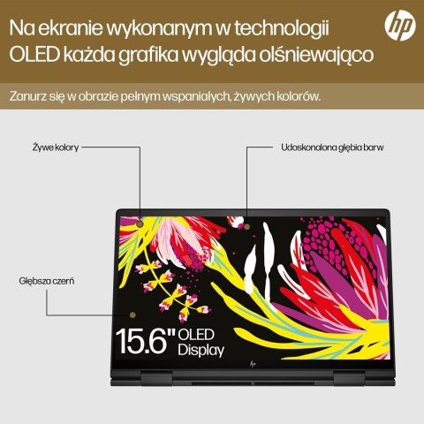 HP Envy 15-FH0023DX Ryzen 7 7730U 15.6"FHD Touch 16GB SSD512 BT BLKB x360 Win11 Nightfall Black (REPACK) 2Y (WYPRZEDAŻ)