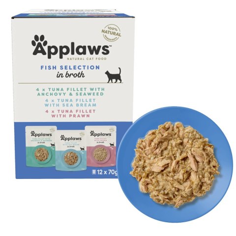 Applaws Cat Pouch Multipack Fish Selection 12x70g Applaws Cat Pouch Multipack Fish Selection 12x70g