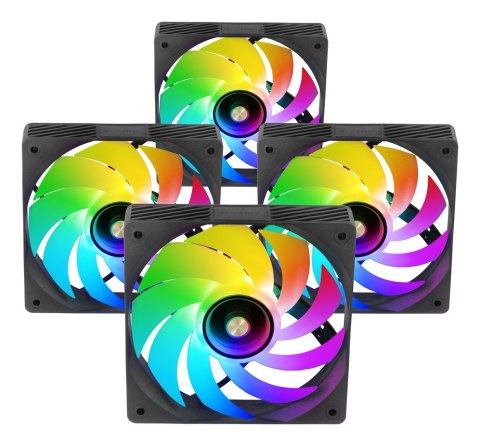 TACENS MARS MF-SI4KIT FANS 120 ARGB x4 BK- wentylatory+hub+pilot (TACMARS-MFSI4KIT)