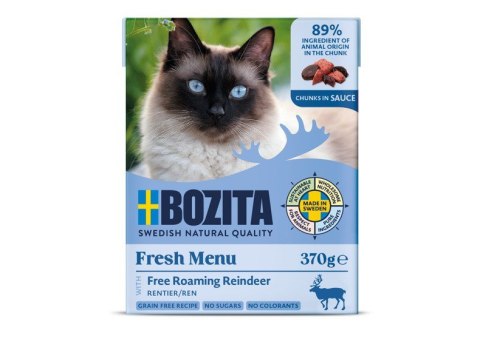 BOZITA Mięsne kawałki z reniferem w sosie 370g BOZITA Mięsne kawałki z reniferem w sosie 370g