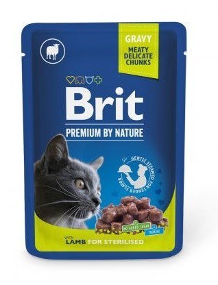 BRIT Premium by Nature Lamb for Sterilized - mokra karma dla kota - 100 g