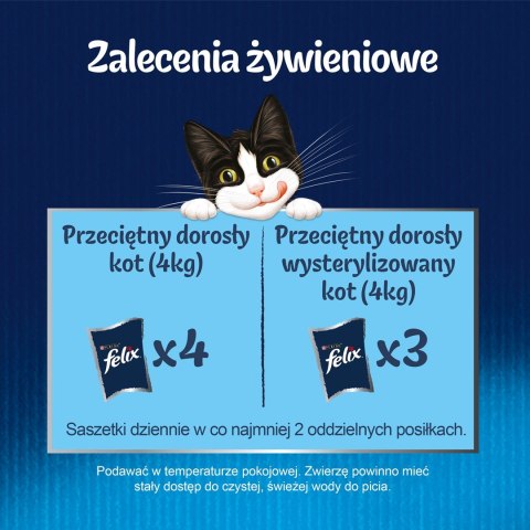 Purina Felix Fantastic Kurczak z Pomidorem - mokra karma dla kota - saszetka 85 g