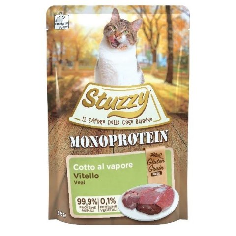 STUZZY dla kotów Monoprotein Cielęce dla Dorosłych 85g STUZZY dla kotów Monoprotein Cielęce dla Dorosłych 85g