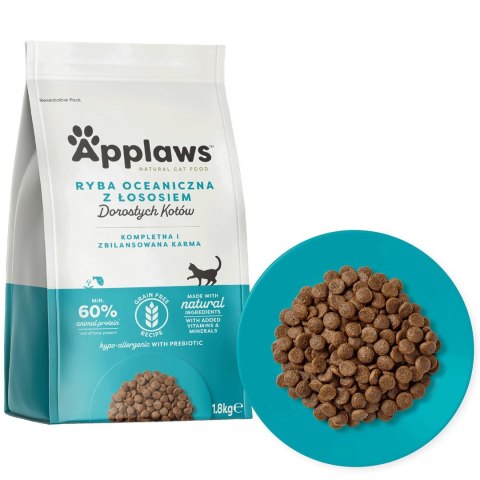 Applaws Cat Dry Adult Ocean Fish with Salmon 1.8kg Applaws Cat Dry Adult Ocean Fish with Salmon 1.8kg