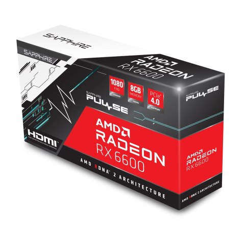 Karta graf. SAPPHIRE PULSE RADEON RX 6600 GAM 8GB (WYPRZEDAŻ) Karta graf. SAPPHIRE PULSE RADEON RX 6600 GAM 8GB (WYPRZEDAŻ)