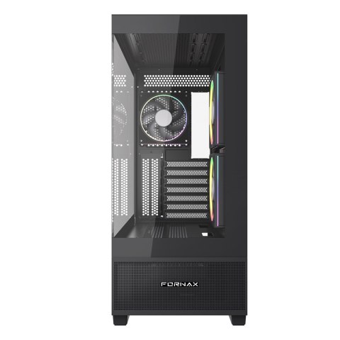 GEMBIRD OBUDOWA FORNAX X550 AQUARIUM MIDI-TOWER (2X USB 3.1, 1X USB TYPE-C) 3X FAN, CZARNA GEMBIRD OBUDOWA FORNAX X550 AQUARIUM MIDI-TOWER (2X USB 3.1, 1X USB TYPE-C) 3X FAN, CZARNA