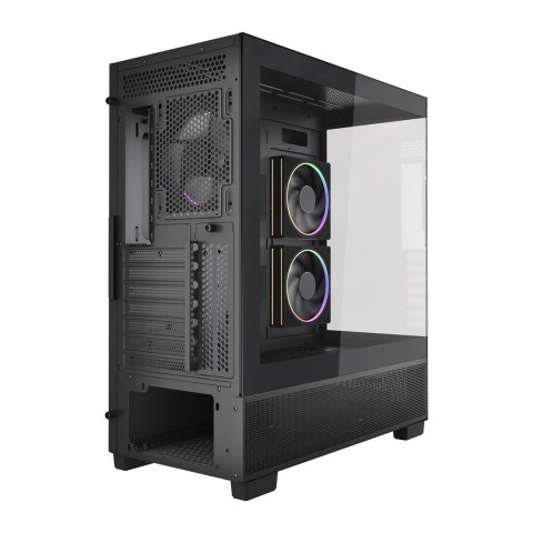 GEMBIRD OBUDOWA FORNAX X550 AQUARIUM MIDI-TOWER (2X USB 3.1, 1X USB TYPE-C) 3X FAN, CZARNA GEMBIRD OBUDOWA FORNAX X550 AQUARIUM MIDI-TOWER (2X USB 3.1, 1X USB TYPE-C) 3X FAN, CZARNA