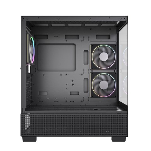 GEMBIRD OBUDOWA FORNAX X550 AQUARIUM MIDI-TOWER (2X USB 3.1, 1X USB TYPE-C) 3X FAN, CZARNA GEMBIRD OBUDOWA FORNAX X550 AQUARIUM MIDI-TOWER (2X USB 3.1, 1X USB TYPE-C) 3X FAN, CZARNA