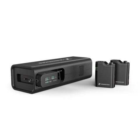 Sennheiser PROFILE WIRELESS 2-CHANNEL SET - 2-kanałowy odbiornik 2,4 GHz, 2 mikrofony na klipsie, akcesoria, etui ładujące, pokr Sennheiser PROFILE WIRELESS 2-CHANNEL SET - 2-kanałowy odbiornik 2,4 GHz, 2 mikrofony na klipsie, akcesoria, etui ładujące, pokr