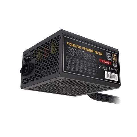 GEMBIRD ZASILACZ KOMPUTEROWY FORNAX POWER 750W 80+ BRONZE ATX, 750W, AKTYWNE PFC, 12CM WENTYLATOR GEMBIRD ZASILACZ KOMPUTEROWY FORNAX POWER 750W 80+ BRONZE ATX, 750W, AKTYWNE PFC, 12CM WENTYLATOR
