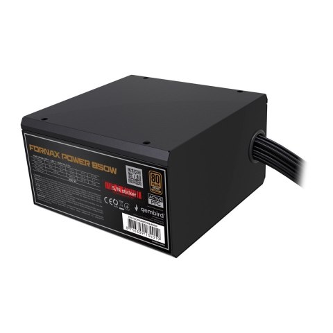 GEMBIRD ZASILACZ KOMPUTEROWY FORNAX POWER 80+ BRONZE ATX, 850W, AKTYWNE PFC, 12CM WENTYLATOR GEMBIRD ZASILACZ KOMPUTEROWY FORNAX POWER 80+ BRONZE ATX, 850W, AKTYWNE PFC, 12CM WENTYLATOR
