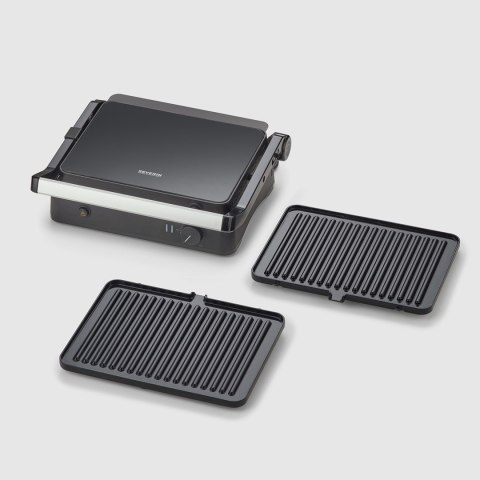 SEVERIN GRILL KONTAKTOWY, POWŁOKA CERAMICZNA, TEMP. MAKS. 230°C, WYJMOWANE PŁYTY GRILLOWE, KABEL 80 CM, MOC 800W KG 2398 SEVERIN GRILL KONTAKTOWY, POWŁOKA CERAMICZNA, TEMP. MAKS. 230°C, WYJMOWANE PŁYTY GRILLOWE, KABEL 80 CM, MOC 800W KG 2398