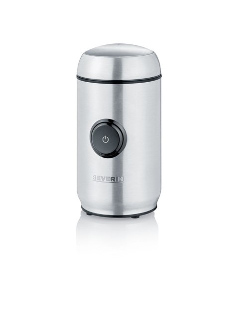 SEVERIN MŁYNEK DO KAWY I PRZYPAW INOX, POJEMNOŚĆ 50 G, ZWIJACZ KABLA, 2 NOŻE ZE STALI NIERDZEWNEJ, MOC 150W KM3879