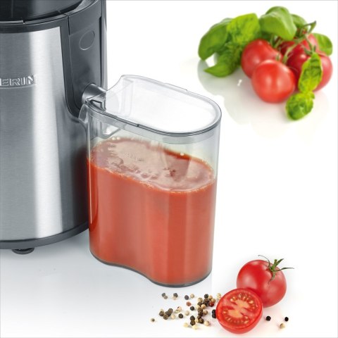 SEVERIN SOKOWIRÓWKA, SOK 500ML, PULPA 1500ML, STAL, 2 STOPNIE, PRĘDKOŚĆ OBROTOWA 19000 OBR. MIN, MOC 400W ES3566