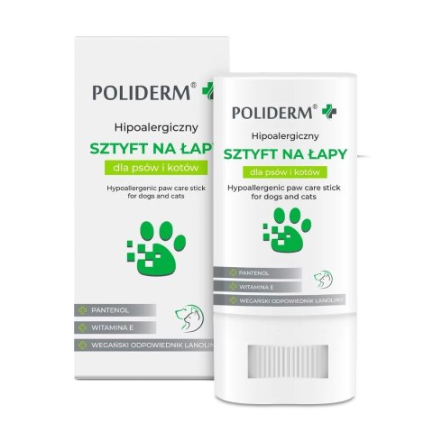 JM SANTE POLIDERM HIPOALERGICZNY SZTYFT NA ŁAPY 14,5g