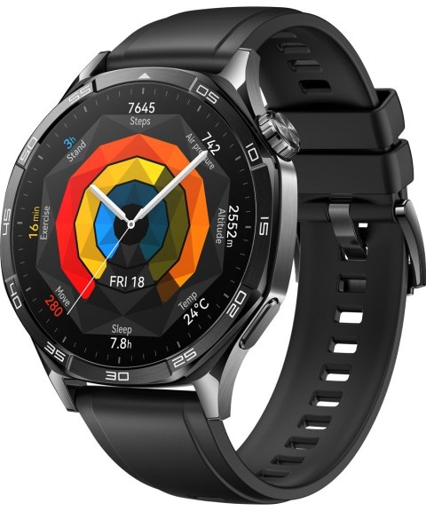 Smartwatch Huawei Watch GT5 46mm Fluoroelastomer Strap Black Smartwatch Huawei Watch GT5 46mm Fluoroelastomer Strap Black