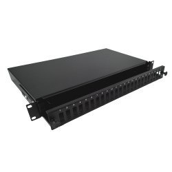 Alantec Przełącznica światłowodowa 24xSC duplex / 24xLC quad 19" 1U z płytą czołową oraz akcesoriami montażowymi (dławiki, opask