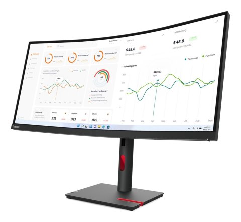 Lenovo ThinkVision T34w-30 34" UWQHD 60Hz 350nits AG USB, HDMI, RJ45 Raven Black Lenovo ThinkVision T34w-30 34" UWQHD 60Hz 350nits AG USB, HDMI, RJ45 Raven Black