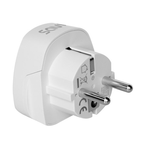 SAVIO ADAPTER PODRÓŻNY, GNIAZDO US - WTYK EU AP-01