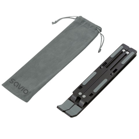 SAVIO PODSTAWKA BIUROWA POD LAPTOP, TABLET, CZARNA, ALUMINIOWA PB-05 SAVIO PODSTAWKA BIUROWA POD LAPTOP, TABLET, CZARNA, ALUMINIOWA PB-05