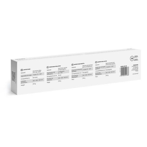 SAVIO PODSTAWKA BIUROWA POD LAPTOP, TABLET, CZARNA, ALUMINIOWA PB-05 SAVIO PODSTAWKA BIUROWA POD LAPTOP, TABLET, CZARNA, ALUMINIOWA PB-05