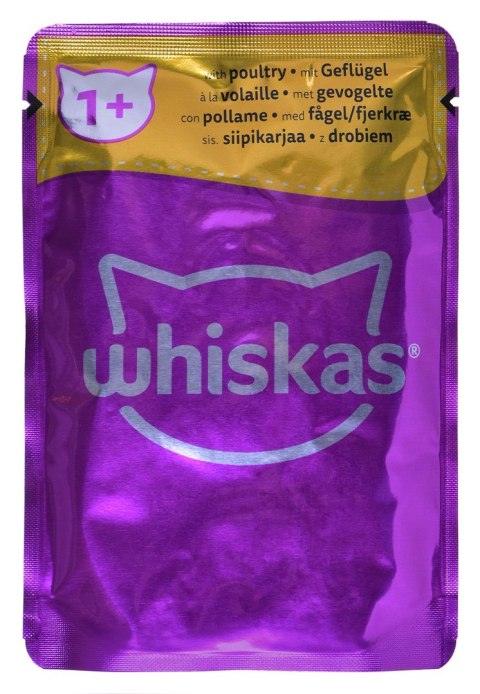 WHISKAS Klasyczne Posiłki w sosie - mokra karma dla kota - saszetka - 12x85 g