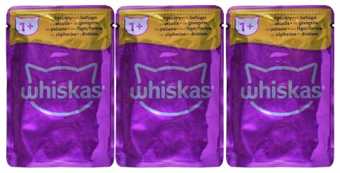 WHISKAS Klasyczne Posiłki w sosie - mokra karma dla kota - saszetka - 12x85 g