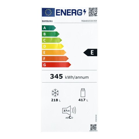 Chłodziarko-zamrażarka SAMSUNG SBS RS64DG5303S9 (WYPRZEDAŻ) Chłodziarko-zamrażarka SAMSUNG SBS RS64DG5303S9 (WYPRZEDAŻ)