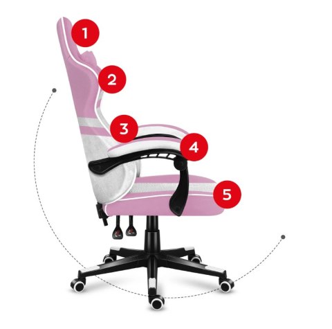 Fotel gamingowy Huzaro Force 4.4 Pink Mesh (WYPRZEDAŻ) Fotel gamingowy Huzaro Force 4.4 Pink Mesh (WYPRZEDAŻ)