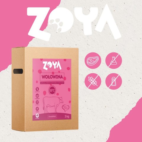 ZOYA COLDPRO Wołowina sucha karma dla psa 3kg ZOYA COLDPRO Wołowina sucha karma dla psa 3kg