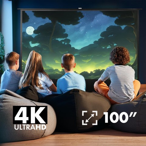 MACLEAN PRZENOŚNY EKRAN PROJEKCYJNY, KOMPAKTOWY, PODŁOGOWY, 100", 4:3, MC-211 MACLEAN PRZENOŚNY EKRAN PROJEKCYJNY, KOMPAKTOWY, PODŁOGOWY, 100", 4:3, MC-211