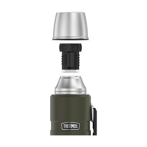 Termos z uchwytem na napoje 470 ml THERMOS - zieleń wojskowa Termos z uchwytem na napoje 470 ml THERMOS - zieleń wojskowa