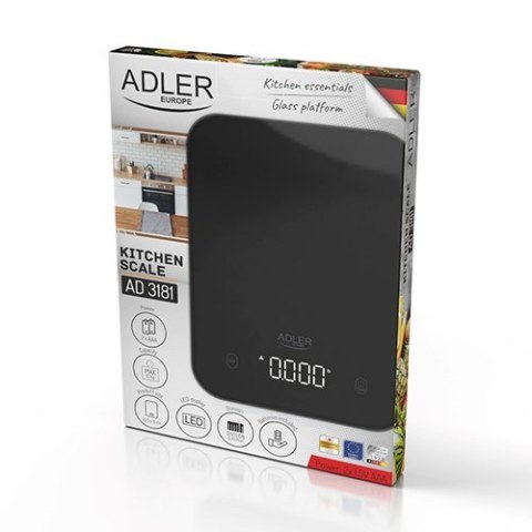 Waga kuchenna ADLER AD 3181b czarna