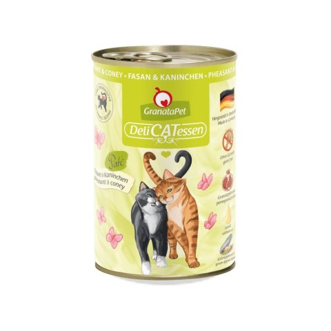 GranataPet DeliCatessen bażant i królik mokra karma dla kota 400g GranataPet DeliCatessen bażant i królik mokra karma dla kota 400g
