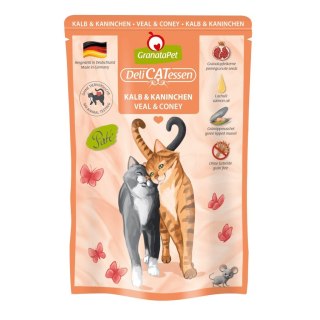 GranataPet DeliCatessen cielęcina i królik karma mokra dla kota 85g