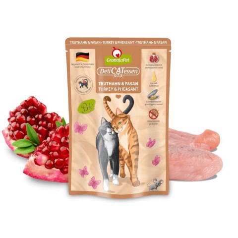 GranataPet DeliCatessen indyk i bażant karma mokra dla kota 85g GranataPet DeliCatessen indyk i bażant karma mokra dla kota 85g