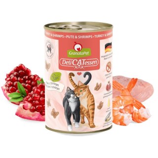 GranataPet DeliCatessen indyk i krewetki mokra karma dla kota 400g