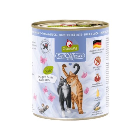 GranataPet DeliCatessen tuńczyk i kaczka mokra karma dla kota 800g GranataPet DeliCatessen tuńczyk i kaczka mokra karma dla kota 800g