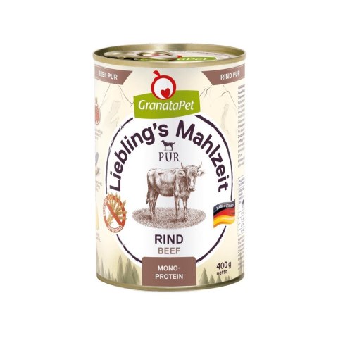GranataPet Liebling´s Mahlzeit wołowina mokra karma dla psa 400g GranataPet Liebling´s Mahlzeit wołowina mokra karma dla psa 400g