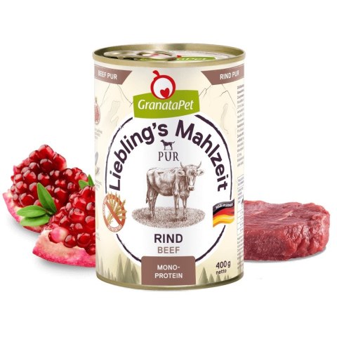 GranataPet Liebling´s Mahlzeit wołowina mokra karma dla psa 400g GranataPet Liebling´s Mahlzeit wołowina mokra karma dla psa 400g